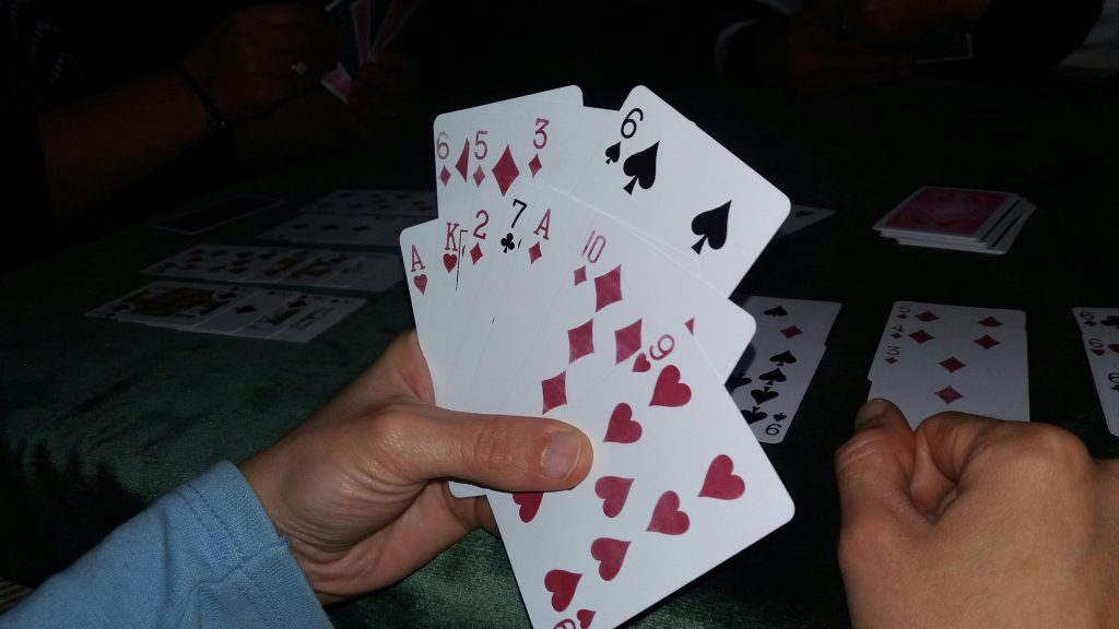 single player card games hands and cards