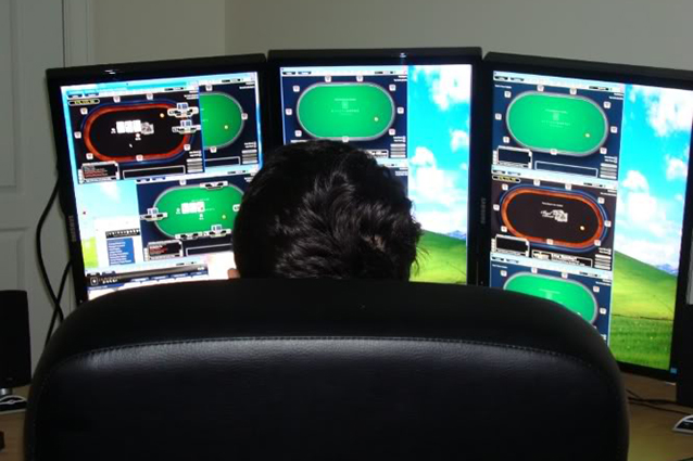 play poker online with friends - many online poker table on screen
