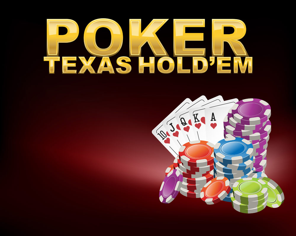 texas poker hands logotype